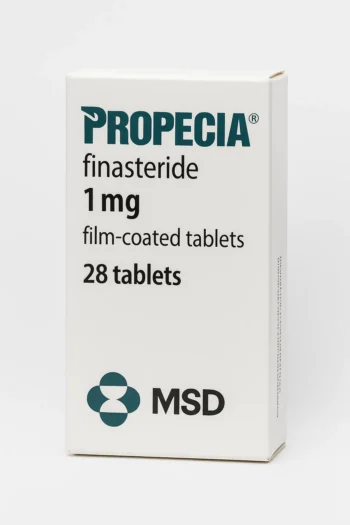 Box of Propecia 1mg Tablets for male hair loss