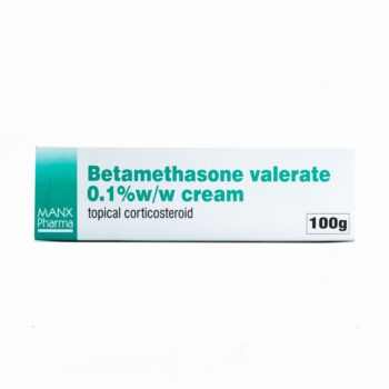 Betamethasone 0.1% cream tube for eczema treatment