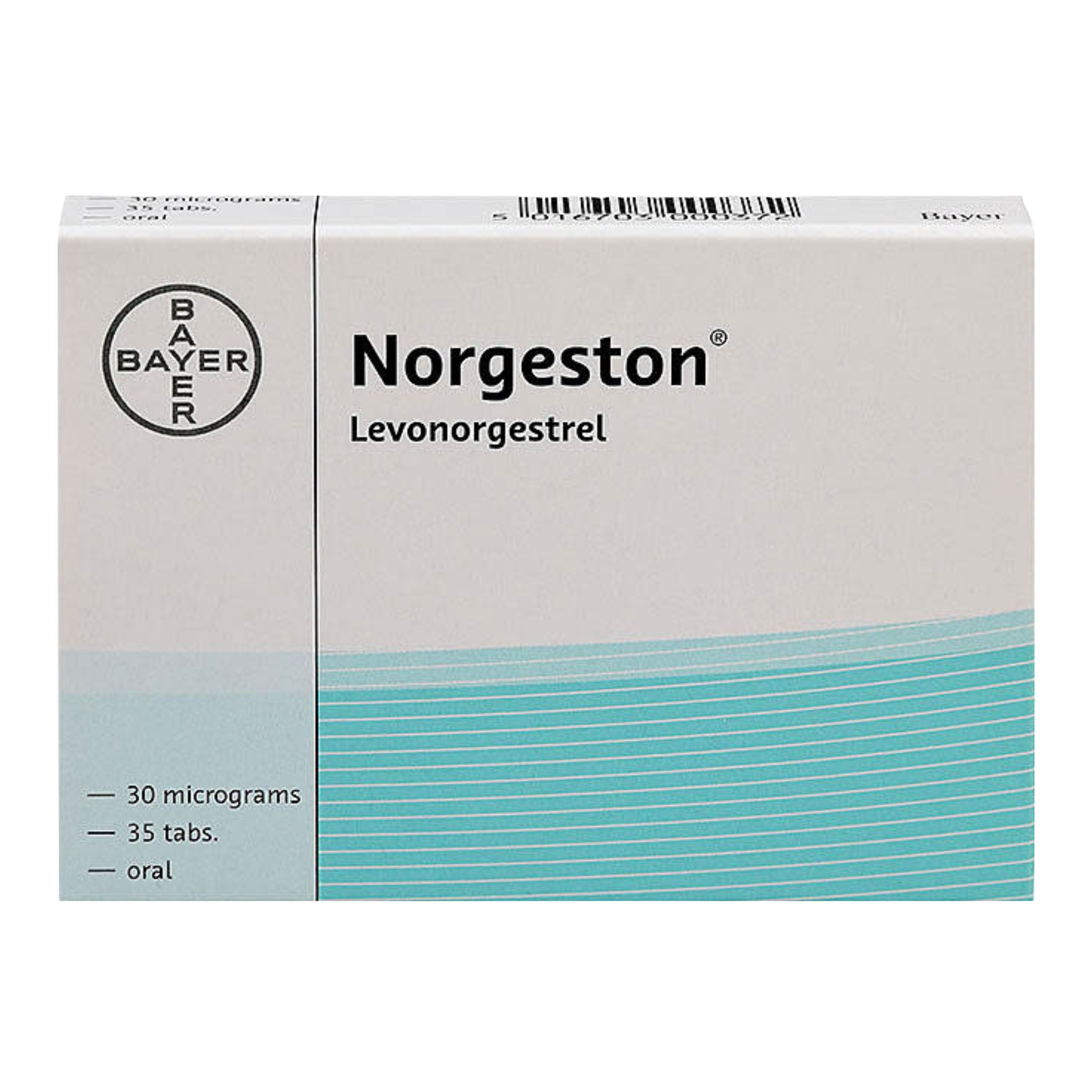 Box of Norgeston Tablets for progestogen-only contraception