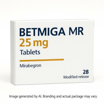 Betmiga MR 25mg Tablets Box