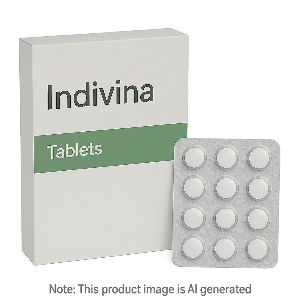 Box of Indivina Tablets for menopausal HRT