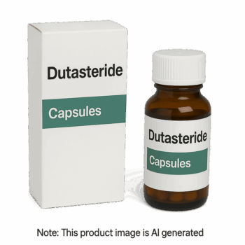 Box of Dutasteride 0.5mg Capsules for prostate enlargement